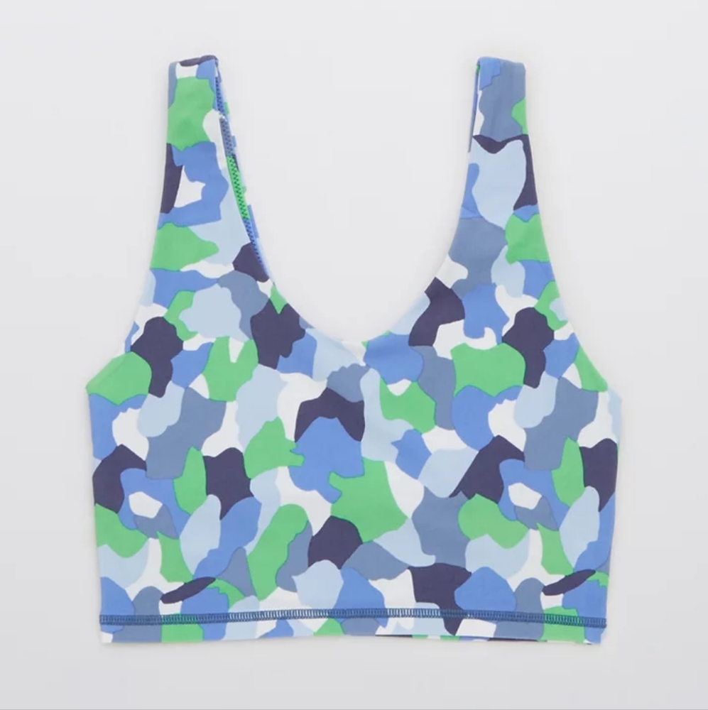 Offline By Aerie Real Me Keyhole Back Longline Sports Bra